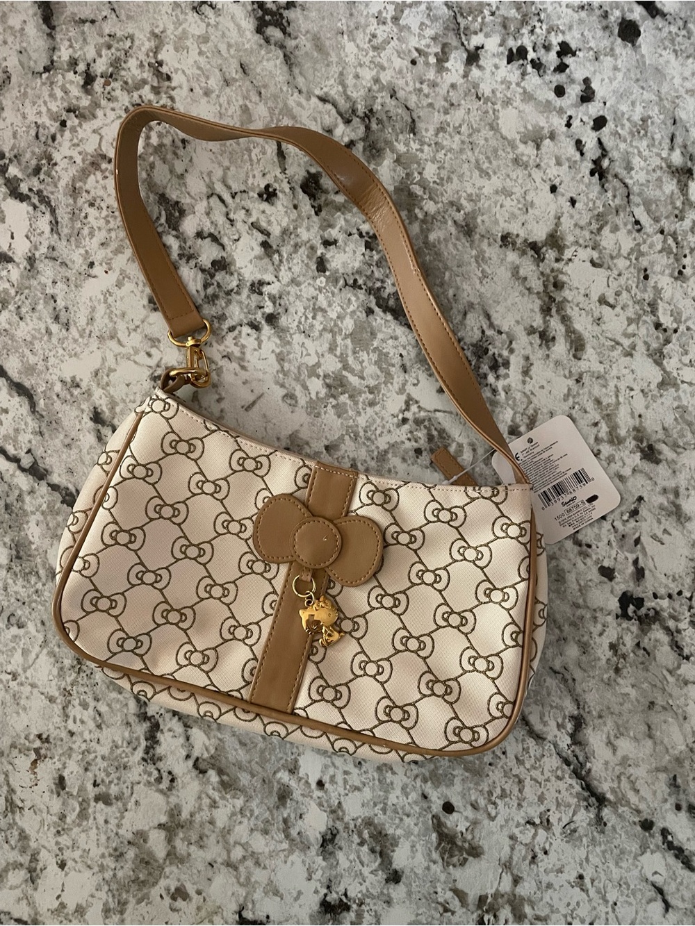 RARE NWT VTG Y2K Hello Kitty Monochrome Purse